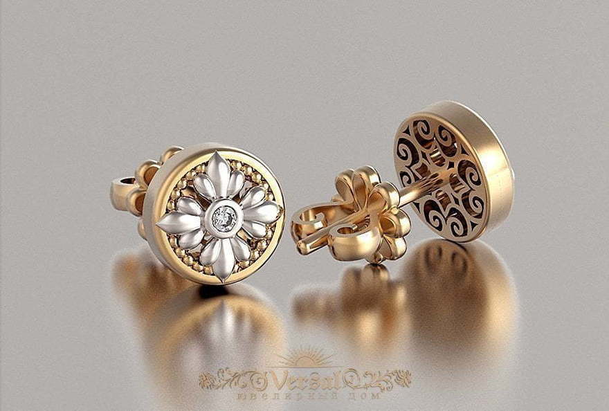 Серьги VGS0144 из Комбинированные от Ювелирный Дом Версаль 4