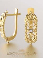 Серьги VGS0125 из Желтое золото от Ювелирный Дом Версаль 1