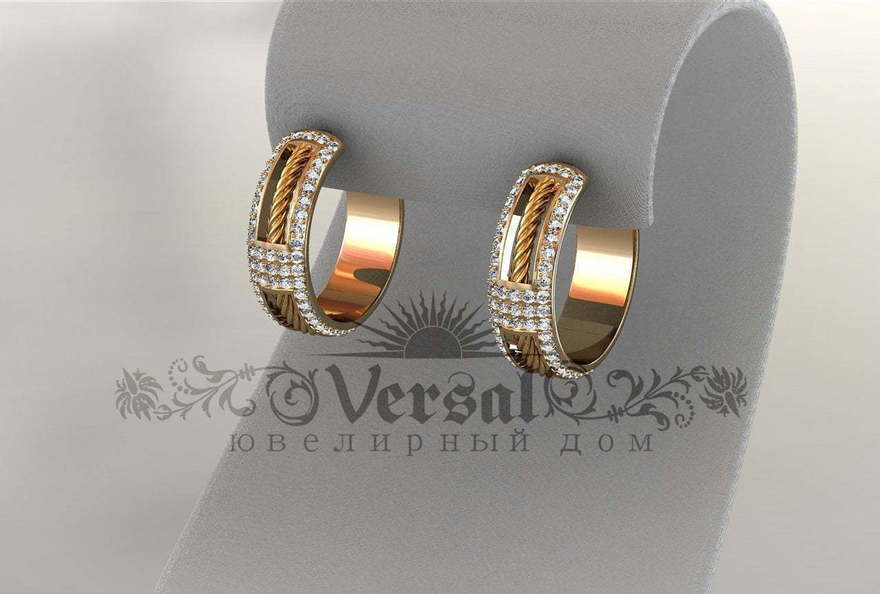 Серьги VGS0141 из Розовое (красное) золото от Ювелирный Дом Версаль 1