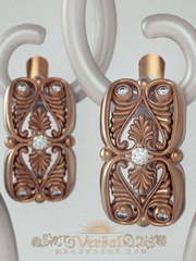 Серьги VGS0152 из Розовое (красное) золото от Ювелирный Дом Версаль 1