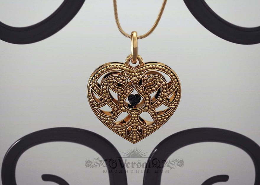 Подвеска VGPS0126 из Белое золото, Розовое (красное) золото, Комбинированные от Ювелирный Дом Версаль 5