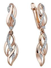 Серьги 25614с из Розовое (красное) золото от Ювелирный салон Юверос 1