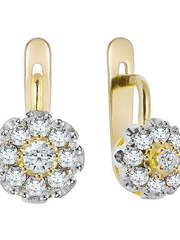 Серьги 82159Бр из Желтое золото от Ювелирный салон Юверос 1