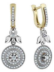 Серьги 82270 из Белое золото, Комбинированные от Ювелирный салон Юверос 1