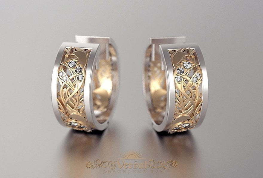 Серьги VGS0265 из Комбинированные от Ювелирный Дом Версаль 2