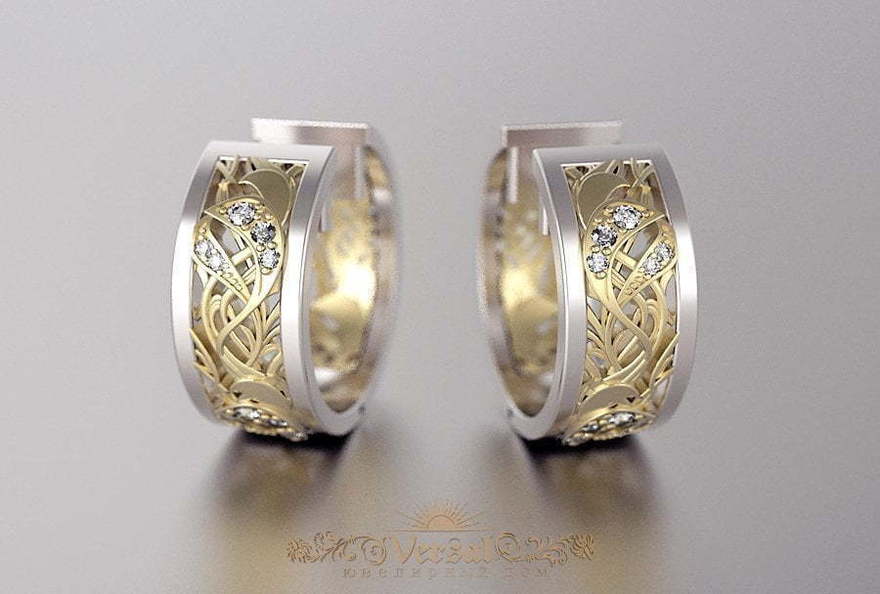 Серьги VGS0265 из Комбинированные от Ювелирный Дом Версаль 3