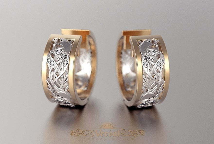 Серьги VGS0265 из Комбинированные от Ювелирный Дом Версаль 4