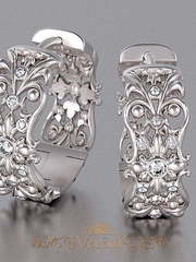 Серьги VGS0147 из Белое золото от Ювелирный Дом Версаль 1
