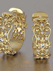 Серьги VGS0147 из Желтое золото от Ювелирный Дом Версаль 1