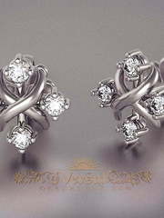 Серьги VGS0164 из Белое золото, Платина от Ювелирный Дом Версаль 1