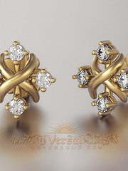 Серьги VGS0164 из Желтое золото от Ювелирный Дом Версаль 1