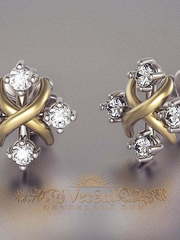 Серьги VGS0164 из Комбинированные от Ювелирный Дом Версаль 1