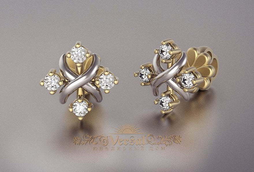 Серьги VGS0164 из Комбинированные от Ювелирный Дом Версаль 2