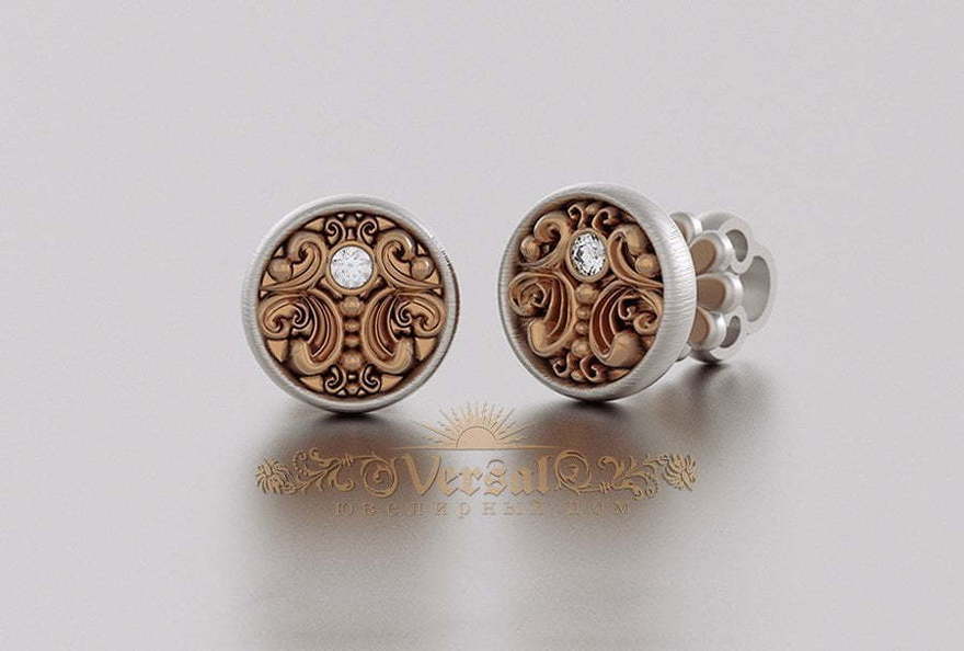 Серьги VGS0163 из Комбинированные от Ювелирный Дом Версаль 3