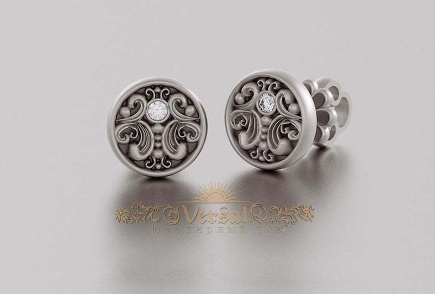 Серьги VGS0163 из Белое золото от Ювелирный Дом Версаль 2