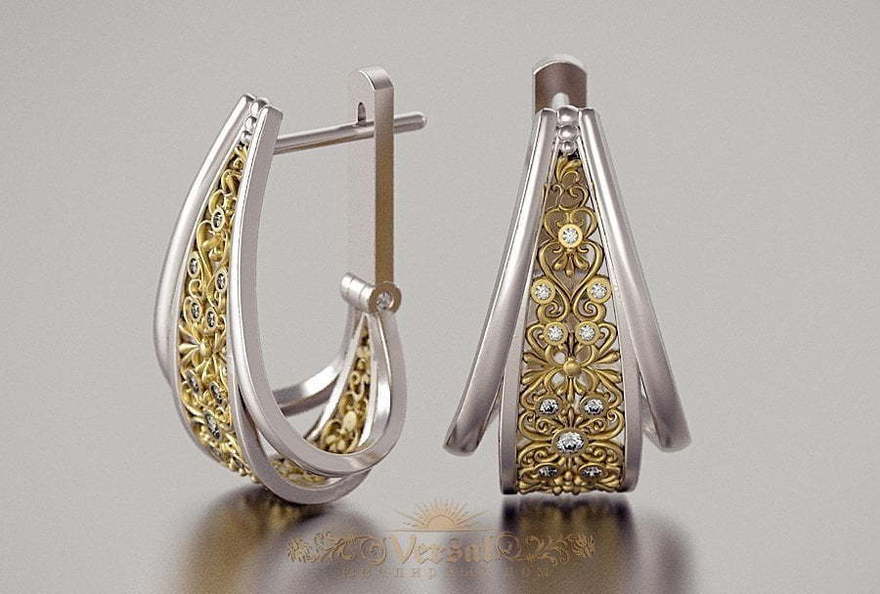 Серьги VGS0011 из Комбинированные от Ювелирный Дом Версаль 3