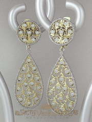 Серьги VGS0137 из Комбинированные от Ювелирный Дом Версаль 2