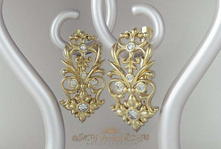 Серьги VGS0138 из Желтое золото от Ювелирный Дом Версаль 1