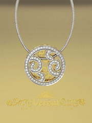 Подвеска VGPS0128 из Белое золото, Комбинированные, Желтое золото от Ювелирный Дом Версаль 2