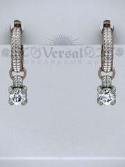 Серьги VGS0157 из Розовое (красное) золото от Ювелирный Дом Версаль 1