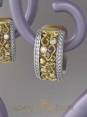 Серьги VGS0160 из Желтое золото от Ювелирный Дом Версаль 1