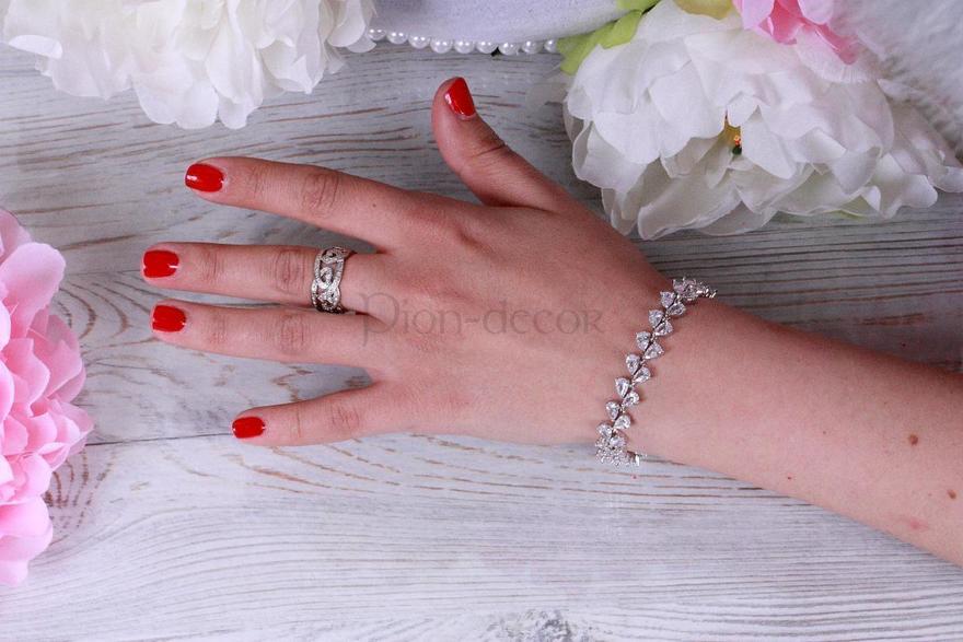 Цирконовый браслет Mercato из Посеребренная бижутерия, Цирконий от  2