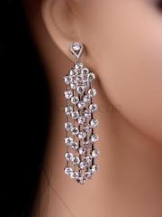 Серьги с цирконами Merle из Посеребренная бижутерия от  2