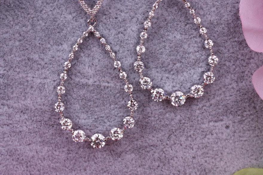 Серьги с цирконами Морзской бриз из Посеребренная бижутерия от  3