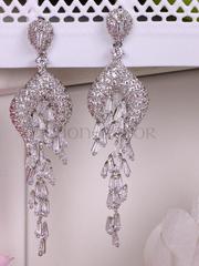 Серьги с цирконами Claudia из Посеребренная бижутерия от  1