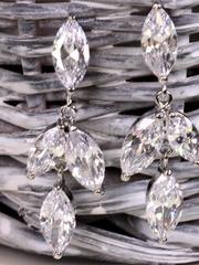 Серьги с цирконами Jekky silver из Посеребренная бижутерия от  1