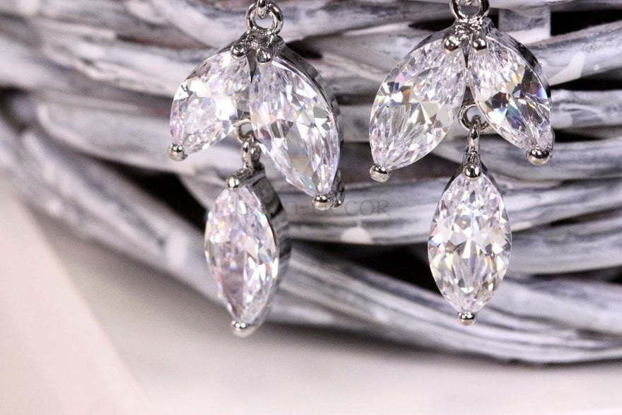 Серьги с цирконами Jekky silver из Посеребренная бижутерия от  2