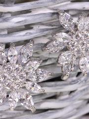 Серьги с цирконами Stars из Посеребренная бижутерия от  2