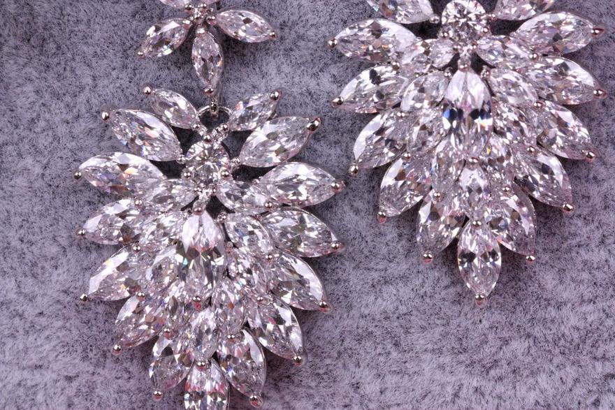 Серьги с цирконами Geremia из Посеребренная бижутерия от  5