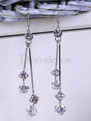 Серьги с цирконами Guli из Посеребренная бижутерия от  1