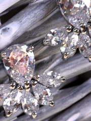 Серьги с цирконами Piu серебристые из Посеребренная бижутерия от  2