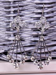 Серьги с цирконами Lili из Посеребренная бижутерия от  1