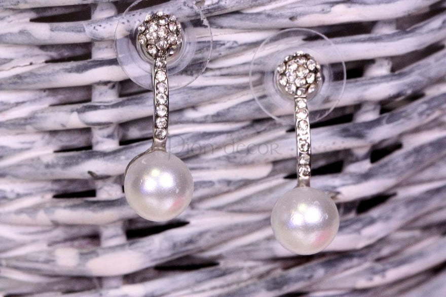Серьги Mini pearl из Посеребренная бижутерия от  1