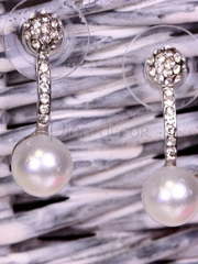 Серьги Mini pearl из Посеребренная бижутерия от  1