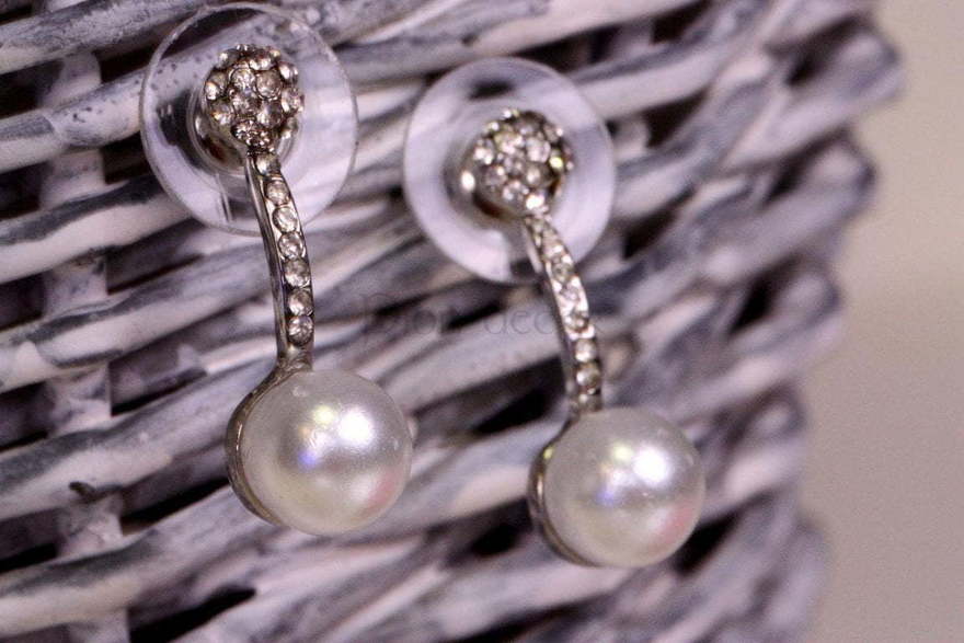 Серьги Mini pearl из Посеребренная бижутерия от  2