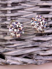 Серьги с цирконами Sultana из Посеребренная бижутерия от  1