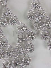 Серьги Majesty серебристые из Посеребренная бижутерия от  2