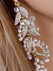 Серьги Лепестки gold из Позолоченная бижутерия от  2