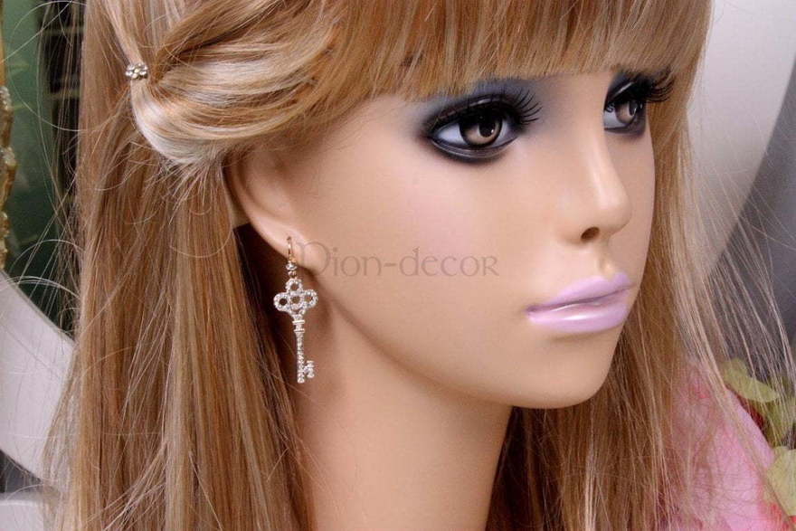 Серьги Ключик gold из Позолоченная бижутерия от  3