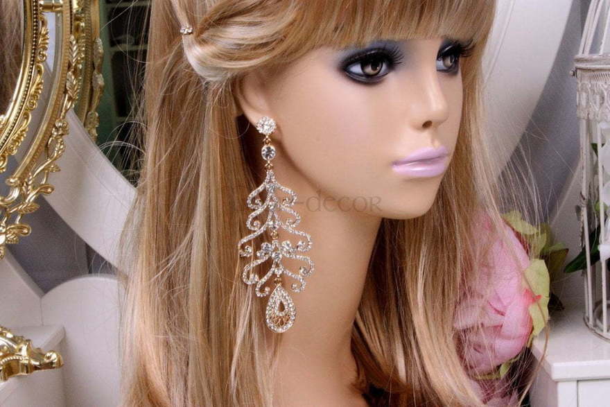 Серьги Шарм - gold из Позолоченная бижутерия от  3