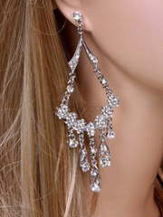 Серьги Цветы из Посеребренная бижутерия от  1