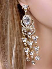 Серьги Люстра gold из Позолоченная бижутерия от  1