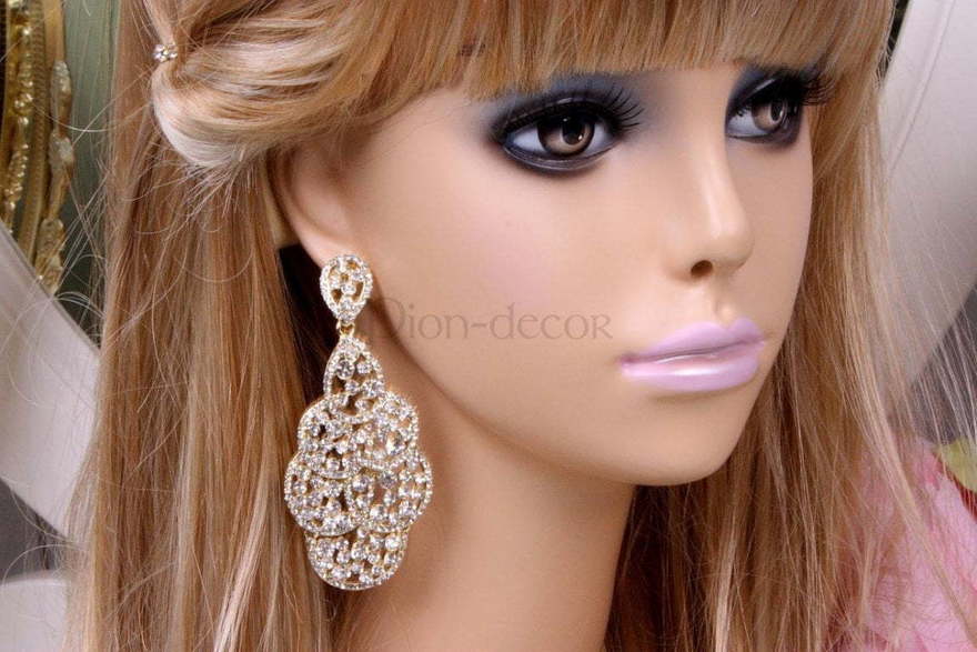 Серьги Узорные gold из Позолоченная бижутерия от  3