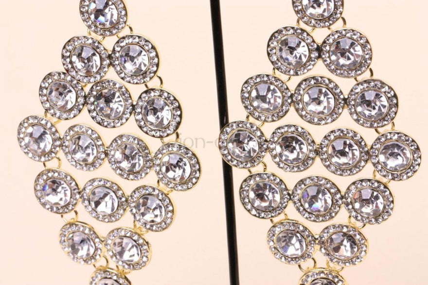 Серьги King золотистые из Позолоченная бижутерия от  2