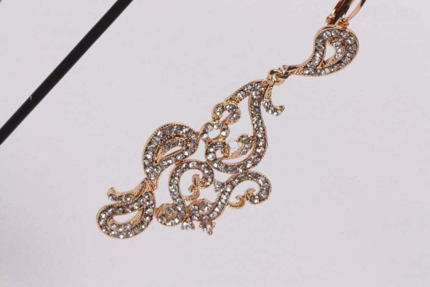 Серьги Завитки из Позолоченная бижутерия от  2