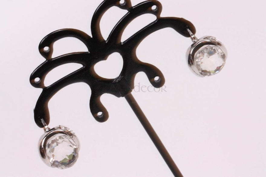 Сережки Кристалики из Посеребренная бижутерия от  2